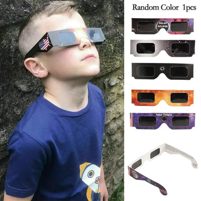 Random Paper Solar Eclipse Glasses 1-100pcs Anti-UV Viewing Shades