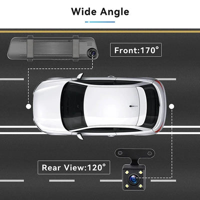 Mirror Dash cam front and rear