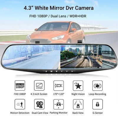 Mirror Dash cam front and rear