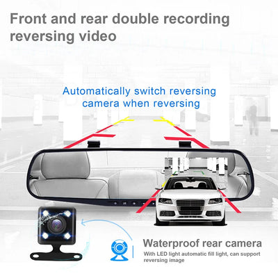 Mirror Dash cam front and rear