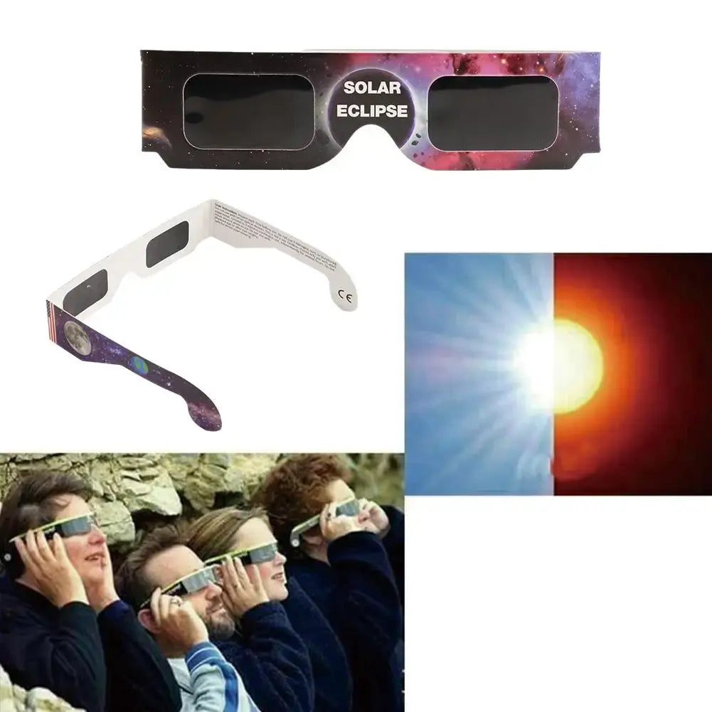 Random Paper Solar Eclipse Glasses 1-100pcs Anti-UV Viewing Shades